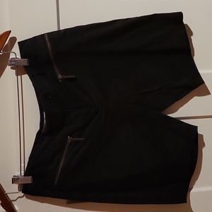 Michael Kors Black Tab Front Shorts